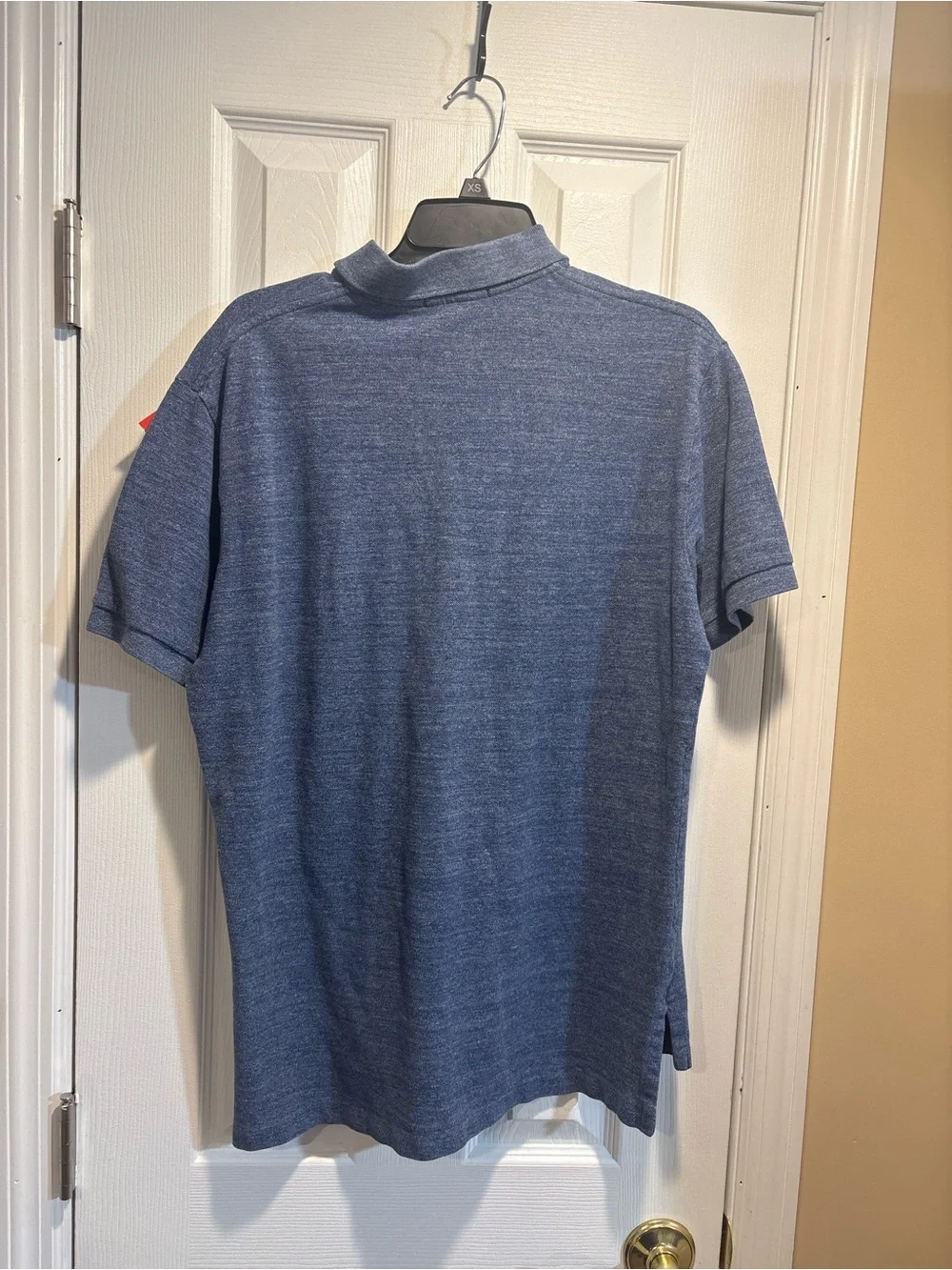 Ralph Lauren Heathered Light Blue Polo with Yellow Pony preppy old money classic